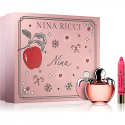 Komplekts Nina Ricci: Les Belles, tualetes ūdens, sievietēm, 80 ml + Jumbo, matēts, krēmkrāsas lūpu krāsa, iedomātā rozā, 2,5 g