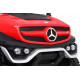 Divvietīgs elektroauto Mercedes Benz Unimog, sarkans