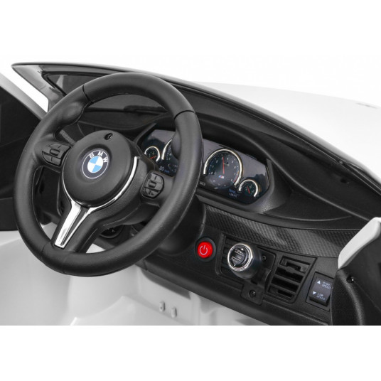 BMW X6M vienvietīgs elektroauto, balts