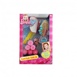 Barbie by Mattel, Glamtastic Sweet Stylin rullīši, lelles piederumu rotaļu komplekts, Bārbija un es, meitenēm, 3+ gadi, 13 gab.