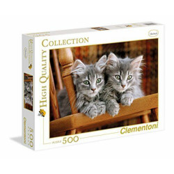 Clementoni, Augstas kvalitātes kolekcija, Kaķēni, Puzle, 500 gab, Unisex