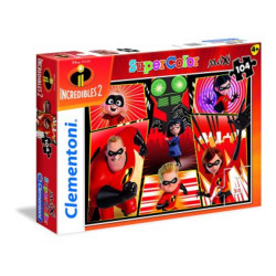 Klementoni, The Incredibles 2, Puzle, 27106, 104, Unisex, 6+ gadi