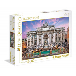 Clementoni, augstas kvalitātes kolekcija, Trevi strūklaka, puzle, 500 gab, unisex