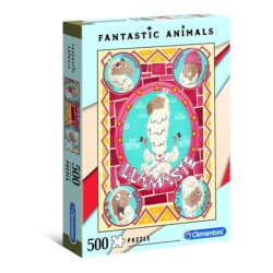 Clementoni, Fantastic Animals, Lamas, Puzle, 500 gab, Unisex