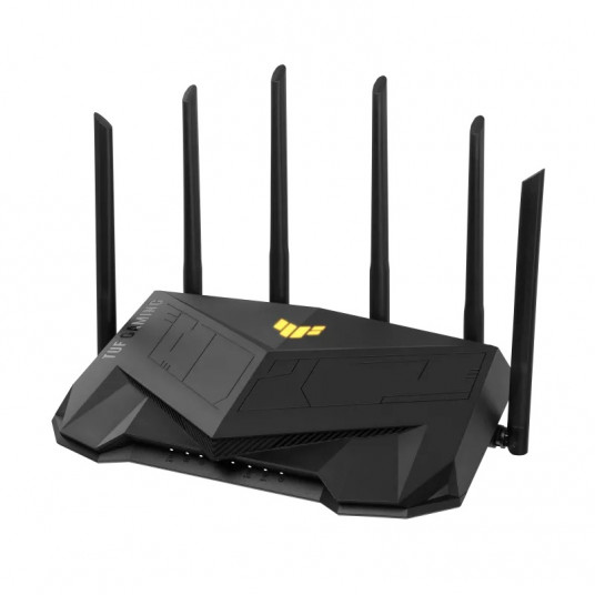 Asus Dual Band WiFi6 Gigabit Router TUF Gaming AX6000 802.11ax, 1148+4804 Mbit/s, 10/100/1000 Mbit/s, Ethernet LAN (RJ-45) porti 5, Antenas tips External