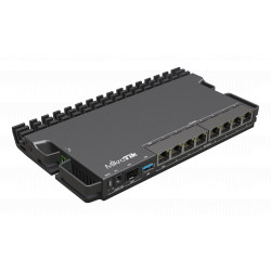 MikroTik RouterBOARD RB5009UPr+S+IN Bez Wi-Fi, maršrutētāja slēdzis, montējams uz statīva, 10/100/1000 Mbit/s, Ethernet LAN (RJ-45) porti 7, Mesh atbalsta Nr, MU-MiMO Nē, Nav mobilās platjoslas, SFP+ portu daudzums 1
