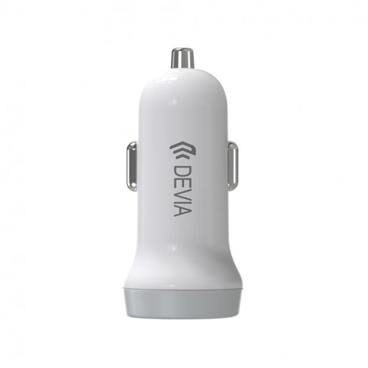 Devia Smart series car charger suit for Android (5V3.1A,2USB) white