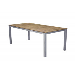 Āra galds Zenia, 200x100cm, Akācija/Cinks