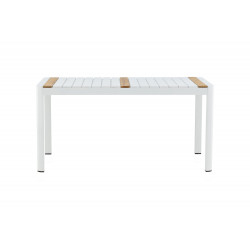 Āra galds Togo, 150x90 cm, Balts/Acacia