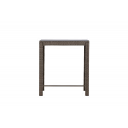 Āra bāra galds Alo, 60,5x100x110,5 cm, Melns