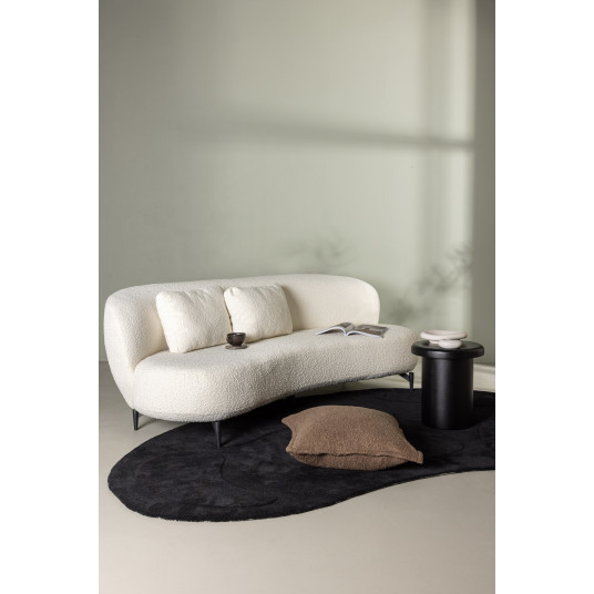Dīvāns Luna, Balts bukles materiāls