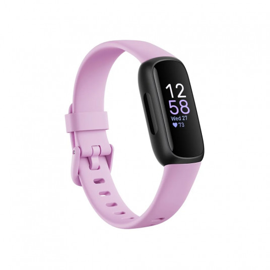 Fitbit Inspire 3 Fitness Tracker, Black/Lilac Bliss