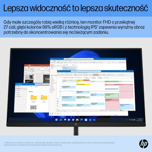 HP E27 G5 68,6 cm (27 collas) 1920 x 1080 pikseļi Full HD LED melns