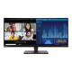 Lenovo ThinkVision P34w-20 34,14 "IPS 21:9 4 ms 300 cd/m² Melns 60 Hz HDMI porti skaits 2