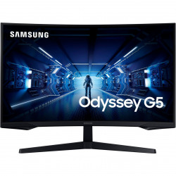 68,6 cm/27 collu (2560 x 1440) Samsung Odyssey G5 C27G54TQBU 16:9 1ms HDMI DisplayPort VESA WQHD 144Hz izliekts spēļu melns