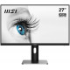 MSI PRO MP273QP datora monitors 68,6 cm (27") 2560 x 1440 pikseļi Wide Quad HD LED melns, sudrabs