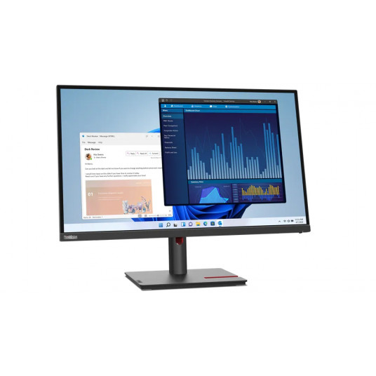 Lenovo ThinkVision T27p-30 27 ", IPS, 4K, 3840 x 2160, 16:9, 4 ms, 350 cd/m², melns, 60 Hz, HDMI portu skaits 1