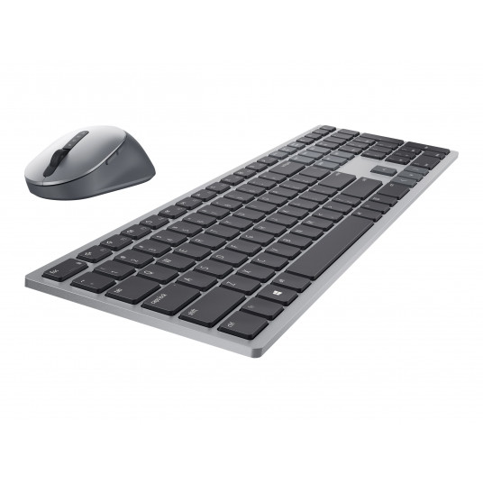 Premier vairāku ierīču tastatūra un pele | KM7321W | Bezvadu | ukraiņu | Titāna pelēks | 2,4 GHz, Bluetooth 5.0