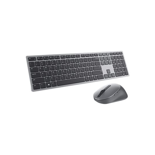 Premier vairāku ierīču tastatūra un pele | KM7321W | Bezvadu | ukraiņu | Titāna pelēks | 2,4 GHz, Bluetooth 5.0