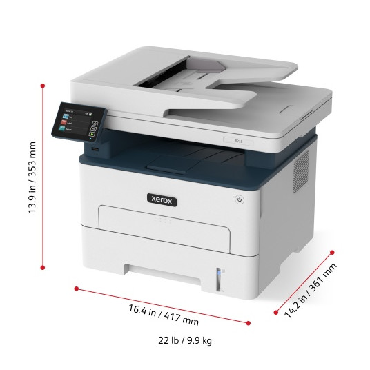 L Xerox B235 Laserdrucker 4in1 A4 34 S./Min. FAX USB LAN WiFi Duplex ADF
