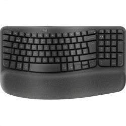 Tastatūra Logitech Wave Keys SWE (W), melna