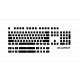 Klaviatūras pārsegs SteelSeries PrismCAPS, US, White