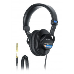 Sony MDR7506 austiņas/austiņas ar vadu uz auss uzliekamās skatuves/Studio Black