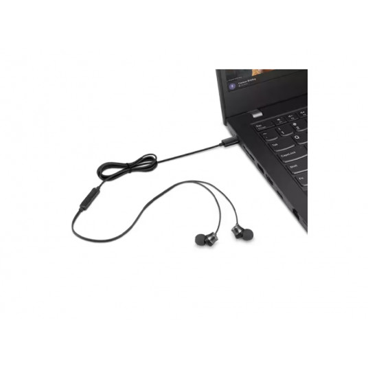 Lenovo USB-C vadu in-ear austiņas (ar iebūvētu vadību) Lenovo