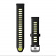 Garmin Forerunner 265S pulksteņa siksniņa, melna/dzeltena, 18 mm