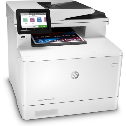 HP Color LaserJet Pro MFP M479fnw — drukā, kopē, skenē un nosūta faksu; Skenēt uz e-pastu/mapi/USB/mākoni; Līdz 50 000 lappušu darba ciklam; 750-4000 ieteicamais ikmēneša lapu apjoms; Gigabit Ethernet tīklu; Divjoslu bezvadu tīkls; Bluetooth® Low-Energy; 