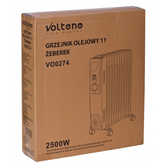 Eļļas radiators 11 żeberek 2000W VO0274 VOLTENO