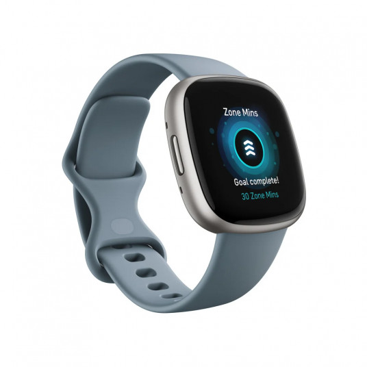 Viedpulkstenis Fitbit Versa 4 Smart Watch, Waterfall Blue/Platinum