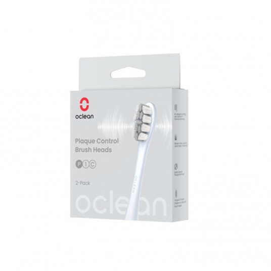  Elektrisko zobu birstes uzgaļi OCLEAN P1C9 Silver, 2 gab.