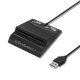 Qoltec 50636 Smart ID mikroshēmu karšu lasītājs SCR-0636 | USB tipa C