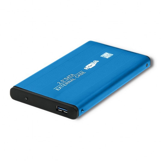 Qoltec 51859 ārējā cietā diska korpuss HDD / SSD 2,5" SATA3 USB 3.0 | Zils