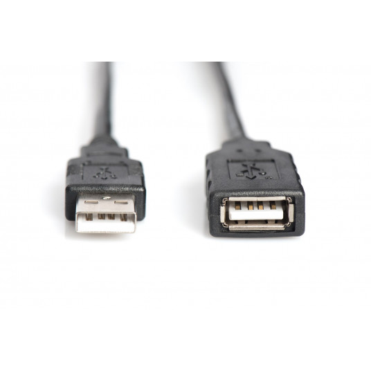 Digitus USB 2.0 15m USB kabelis USB A Melns