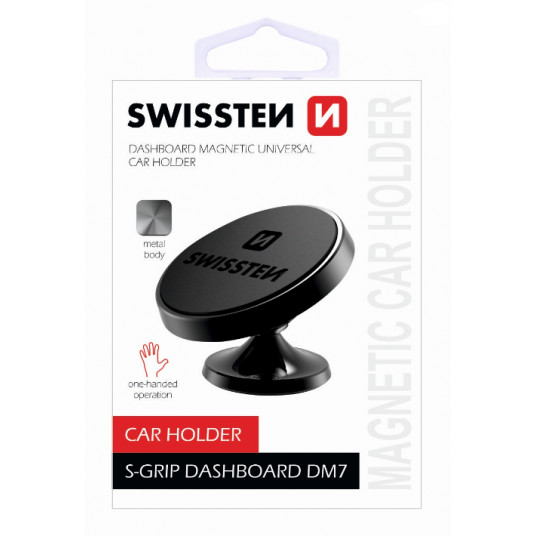 Swissten S-Grip DM7 Universal Car Panel Holder With Magnet For Devices Black