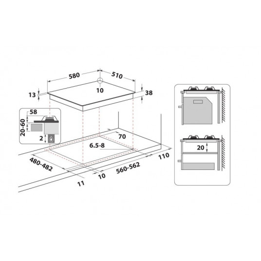 Whirlpool TGML 650 IX gāzes plīts 