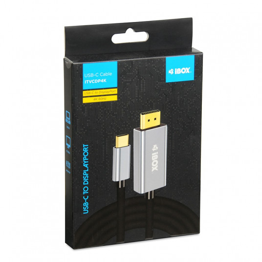 iBOX ITVCDP4K USB-C uz DisplayPort kabelis