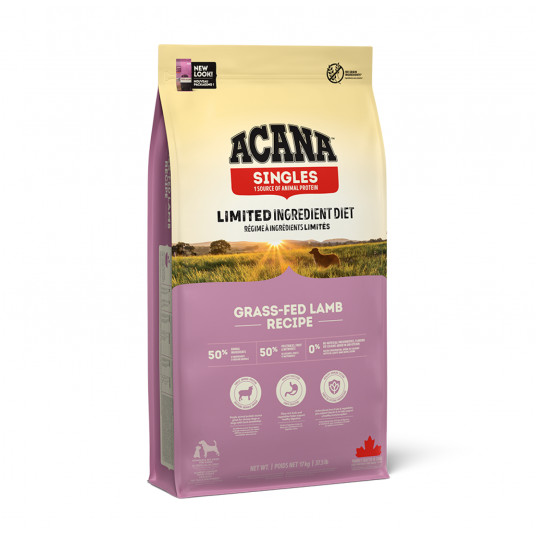 Acana Grass-Fed Lamb Dog sausā barība ar jēru 11,4 kg
