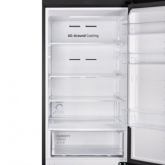 Samsung ledusskapis saldētava RB33B610FBN dubultā atverama brīvi stāvoša 344 LF melna