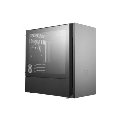 Cooler Master SILENCIO S400 with TG side panel Black,  Mini ITX, Micro ATX, Bez barošanas bloka