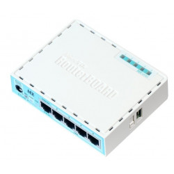 Mikrotik RB750GR3 vadu maršrutētājs Gigabit Ethernet tirkīzs, balts