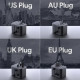 AUKEY PA-TA07 universālais ceļojumu adaptera lādētājs, 35 W ar USB-C un USB-A UK ASV ES AUS CHN 150 valstis