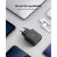 AUKEY PA-F1S Swift mobilās ierīces lādētājs Melns 1xUSB C Power Delivery 3.0 20W 3A