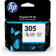HP 305 oriģināls zils, violets, dzeltens 1 gab.