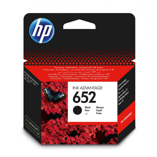 HP 652 oriģināls melns