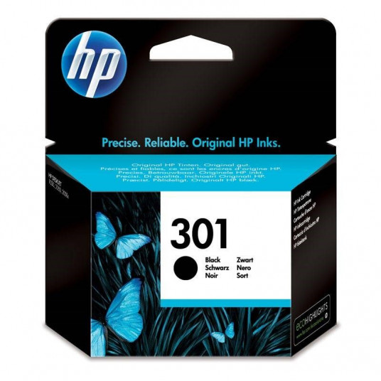 HP 301 melna oriģinālās tintes kasetne