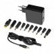 iBox IUZ65WA strāvas adapteris / invertors Automātisks 65 W Melns