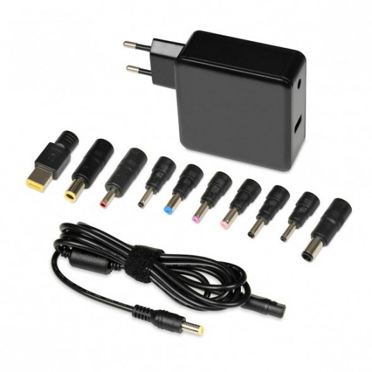 iBox IUZ65WA strāvas adapteris / invertors Automātisks 65 W Melns